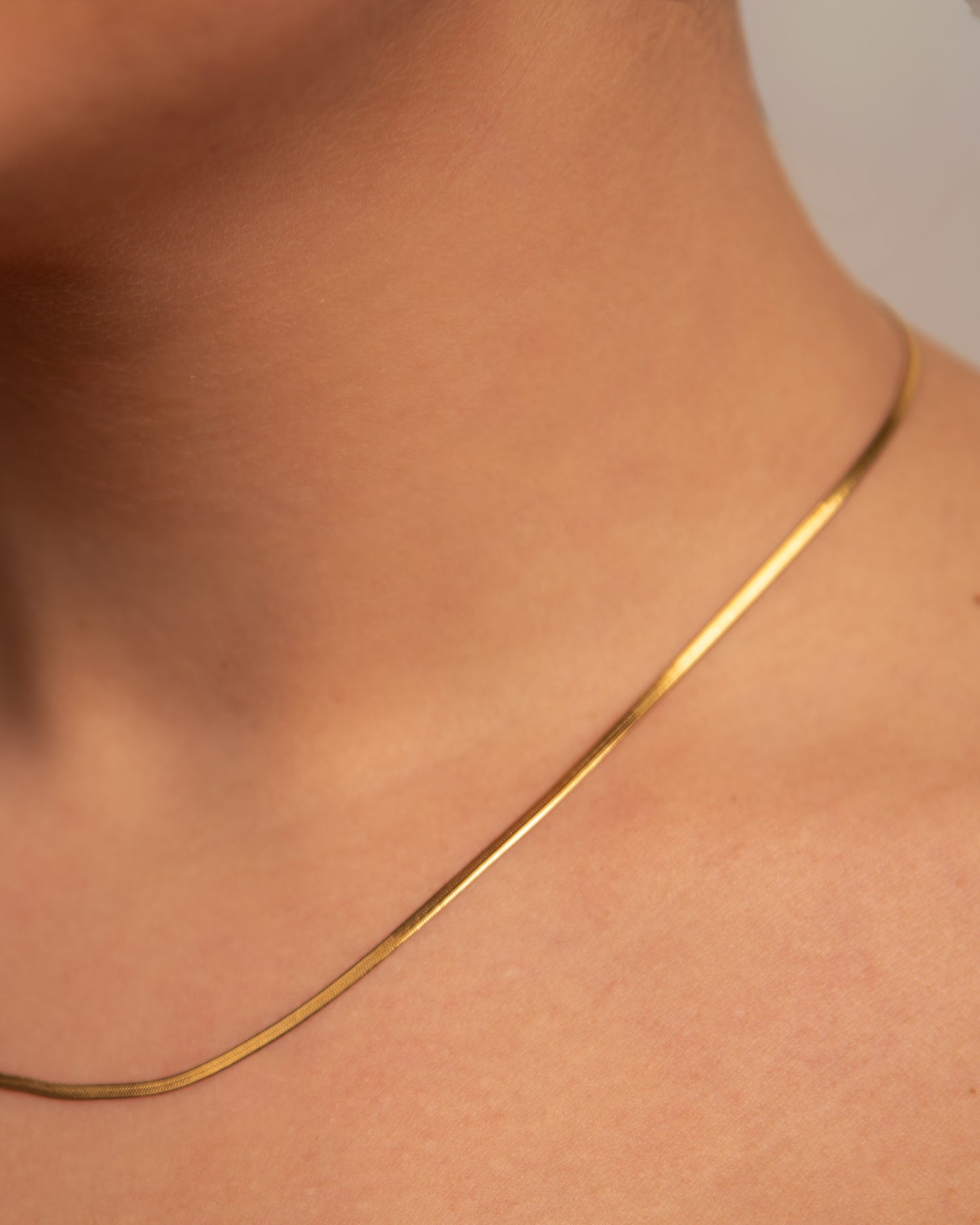 18k Gold plated fine necklace
