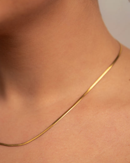 18k Gold plated fine necklace