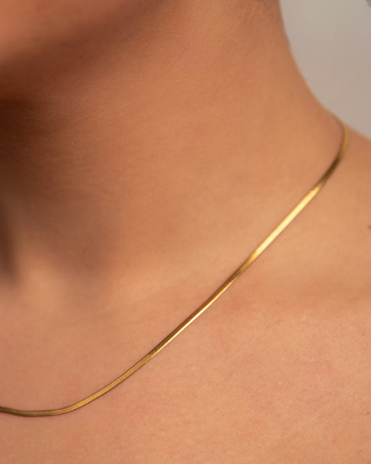 18k Gold plated fine necklace