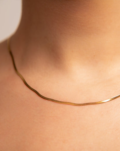 18k Gold plated fine necklace