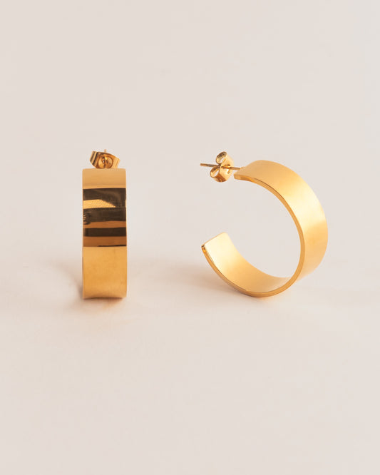 18k Gold plated chunky earrings